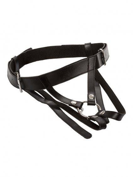 CalExotics Her Royal Harness Premium Ring Harness - Black