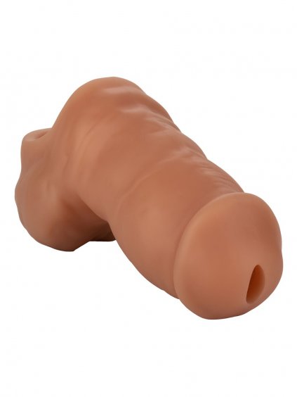 CalExotics Packer Gear Soft Silicone Stand-To-Pee - Brown skin tone