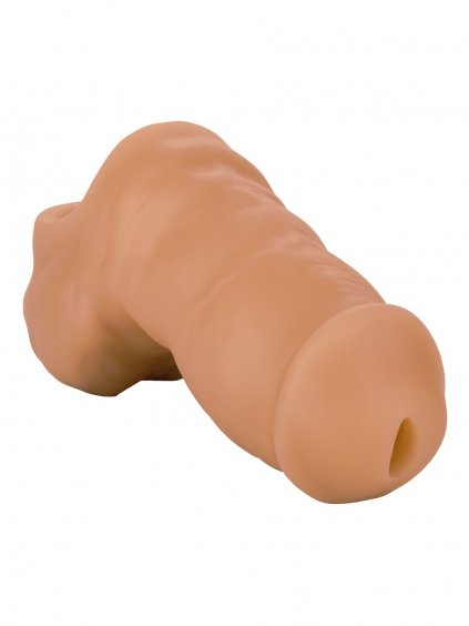 CalExotics Packer Gear Soft Silicone Stand-To-Pee - Caramel skin tone