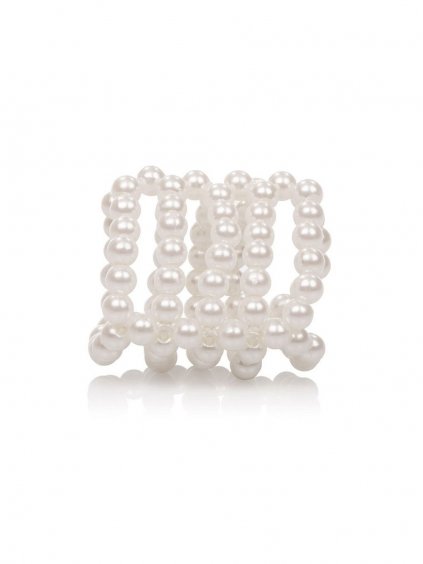 CalExotics Basic Essentials Pearl Stroker Beads Small - White