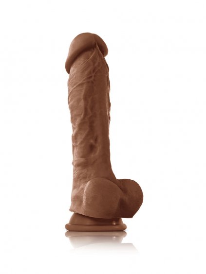 NS Novelties Colors Pleasures 8 Inch - Caramel skin tone