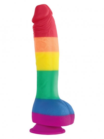 NS Novelties Colours Pride Edition 8 Inch Dildo - Multicolor