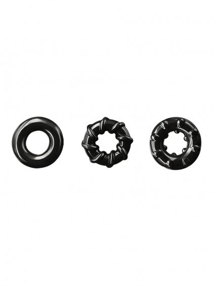 NS Novelties Renegade Dyno Rings - Black