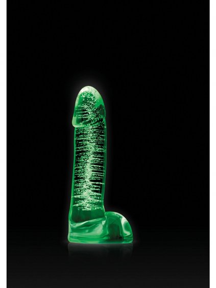 NS Novelties Fire Fly FireFly Glass Smooth Dildo - Glow in the dark