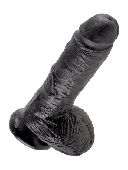 Pipedream King Cock Cock 8 Inch With Balls - Black