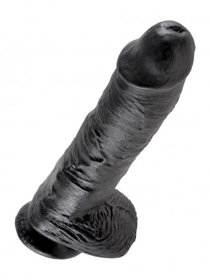 Pipedream King Cock Cock 10 Inch With Balls - Black