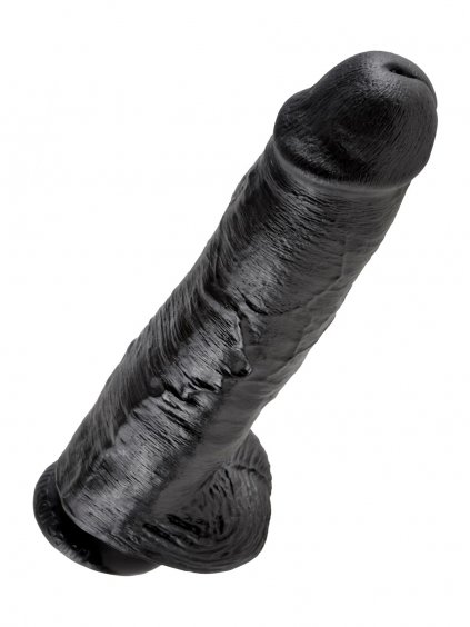 Pipedream King Cock Cock 11 Inch With Balls - Black