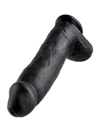 Pipedream King Cock Cock 12 Inch With Balls - Black