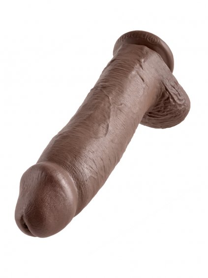 Pipedream King Cock Cock 12 Inch With Balls - Brown skin tone