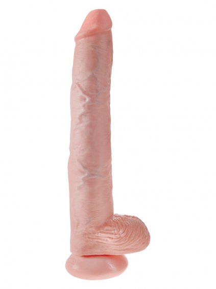 Pipedream King Cock 14 Inch With Balls - Light skin tone
