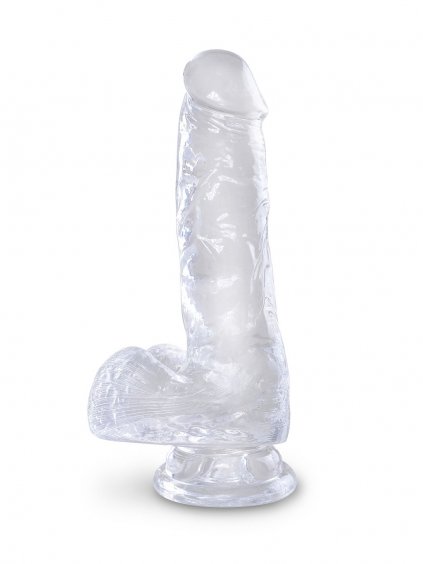 Pipedream King Cock Clear 6 Inch Balls - Transparent