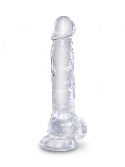 Pipedream King Cock Clear 8 Inch Balls - Transparent