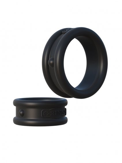 Pipedream Fantasy C-Ringz Max Width Silicone Rings - Black