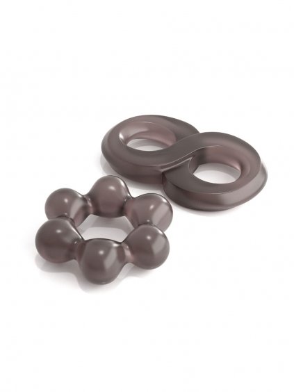Pipedream Classix Performance Cock Ring Set - Grey