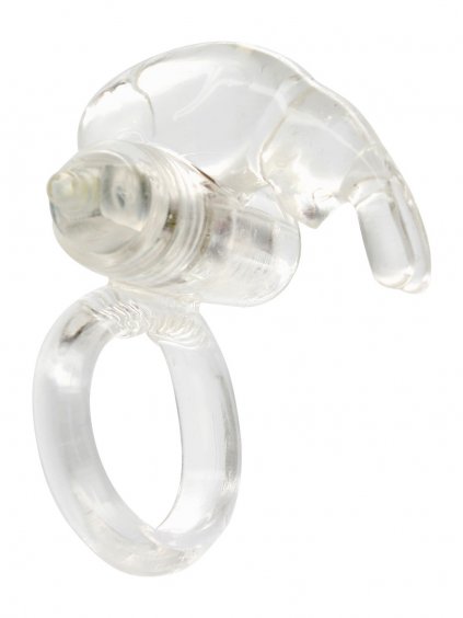 Seven Creations Rabbit vibrierender Penisring - Transparent