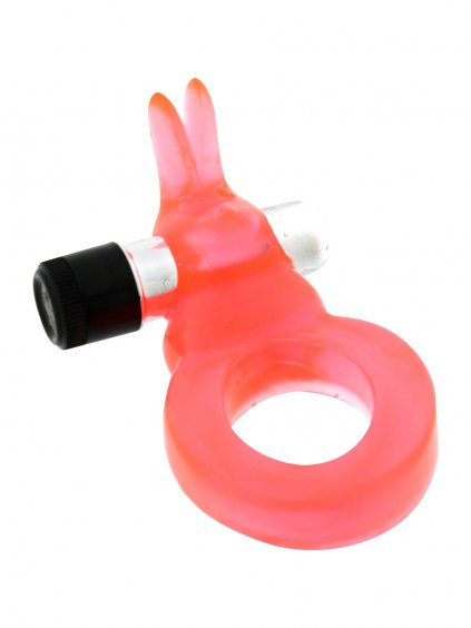 Seven Creations Jelly Rabbit Cockring - Red