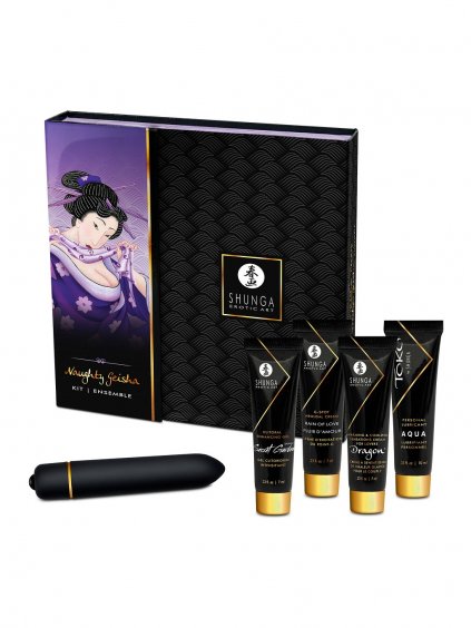 Shunga Naughty Geisha Kit with Toy - Natural - 10