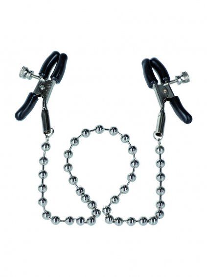 CalExotics Nipple Play Brustwarzenklammern mit silbernen Perlen - Metall