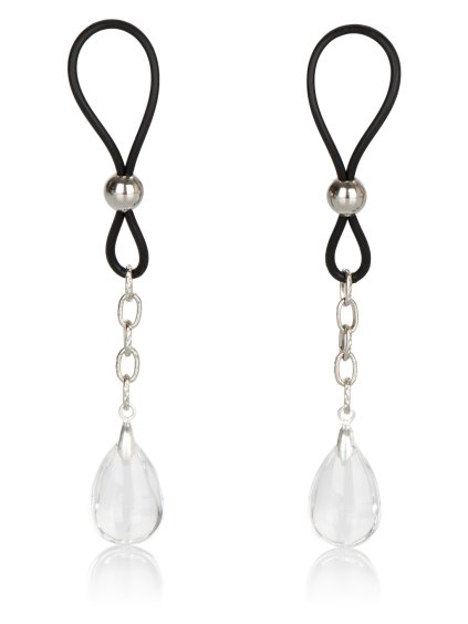 CalExotics Nipple Play Non-Piercing Nipple Jewelry - Czarny