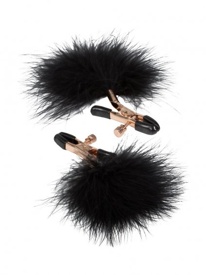 CalExotics Entice Feather Nipplettes - Black