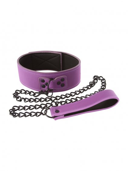 NS Novelties Lust Bondage Collar - Purple