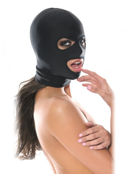 Pipedream Fetish Fantasy Spandex 3 Hole Hood - Black