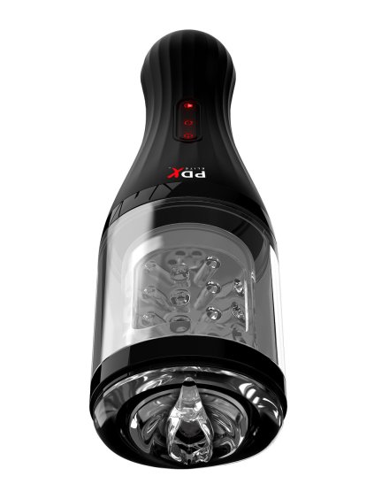 Pipedream PDX Elite Talk Dirty Rotobator - Transparentný
