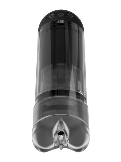 Pipedream PDX Elite Extender Vibrating Penis Pump - Transparentný