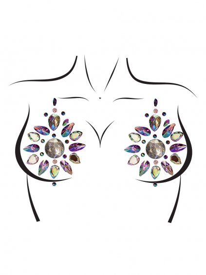 Leg Avenue Cressida Nipple Jewels Sticker - Multicolor - O/S