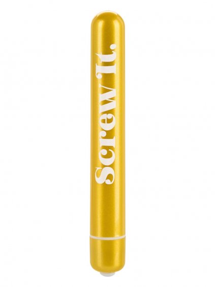 CalExotics Naughty Bits Screw it. Powerful Vibrator - Yellow