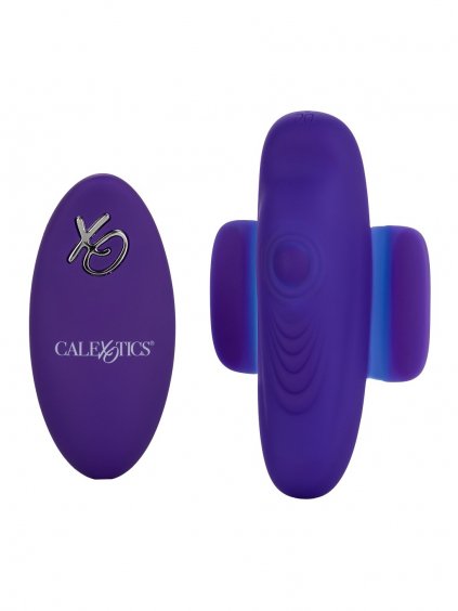 CalExotics Ferngesteuerter Vibrator mit Fernbedienung, pulsierender Höschen-Teaser – Violett