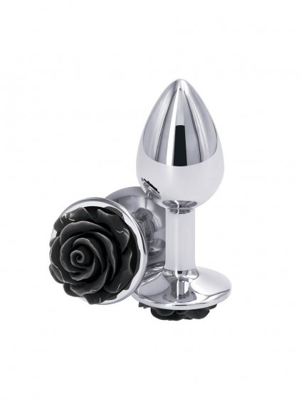 NS Novelties Rear Assets Rose Buttplug Klein - Schwarz