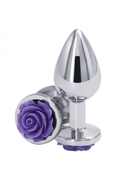 NS Novelties Rear Assets Rose Buttplug Medium - Lila