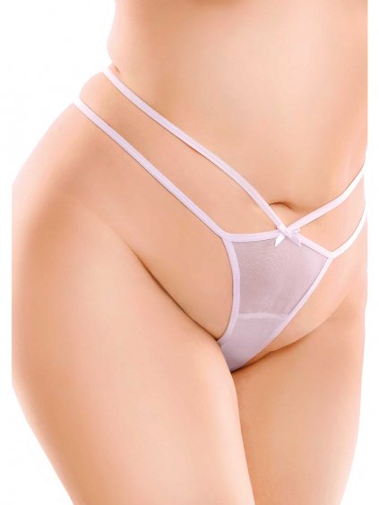 Pipedream HookUp Panties Remote Bow-Tie G-String +Size - White