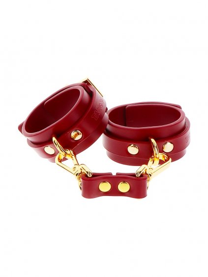 Taboom Bondage in Luxury Wrist Cuffs - Red