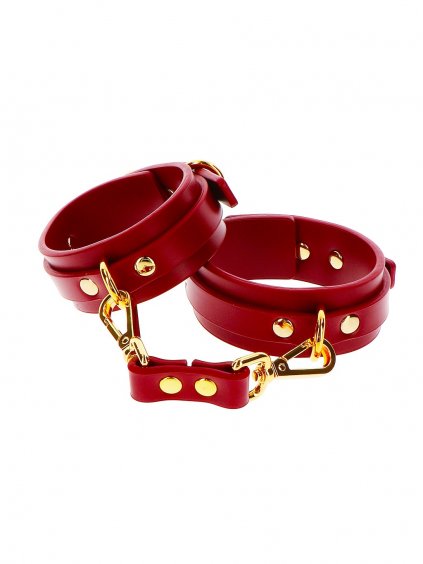 Taboom Bondage in Luxury Ankle Cuffs - Red