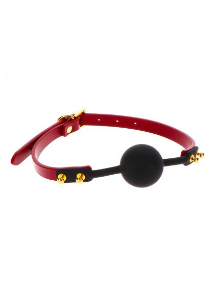 Taboom Bondage in Luxury Silicone Ball Gag - Red