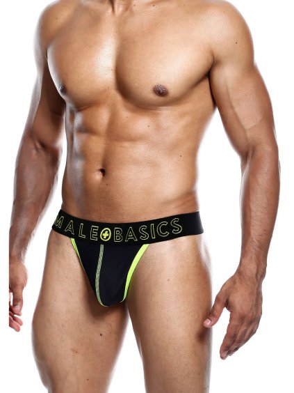 MaleBasics Neon Thong - Yellow - M