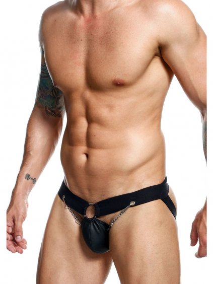 MOB Eroticwear DNGEON Chain Jockstrap - Black - O/S