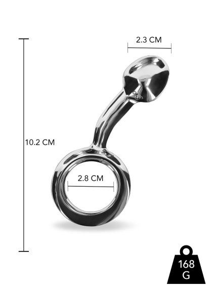 Playhouse Steel Pleasure Feiner Stimulationsplug - S - Silber