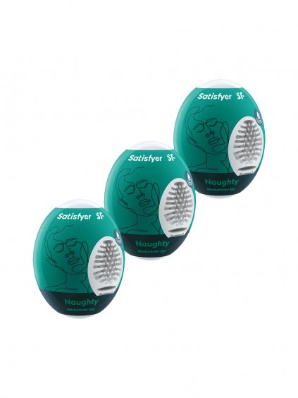 Satisfyer Masturbator Egg Naughty 3pcs - Green