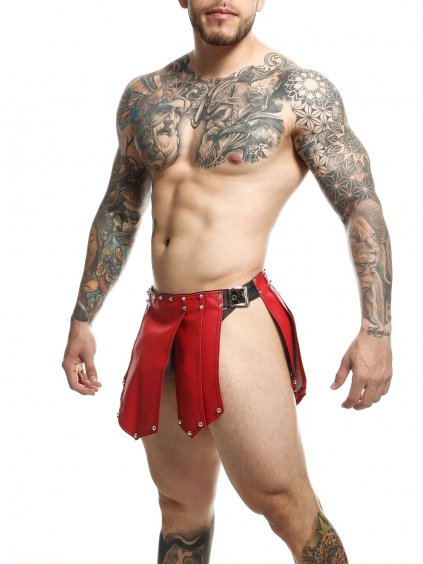 Spódnica rzymska MOB Eroticwear DNGEON - Czerwony - O/S