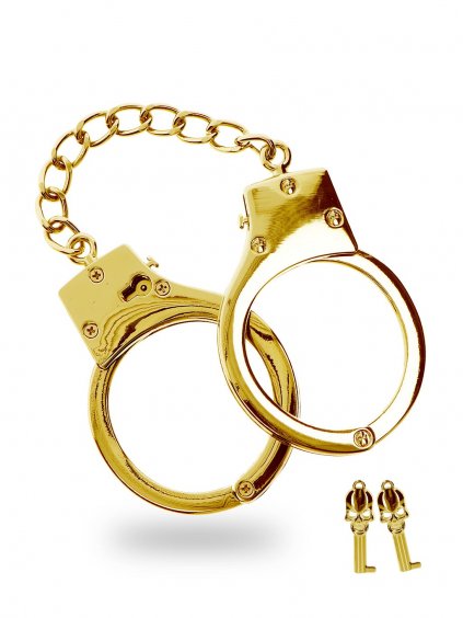 Taboom Bondage in Luxury Gold Plated BDSM Handcuffs - Gold