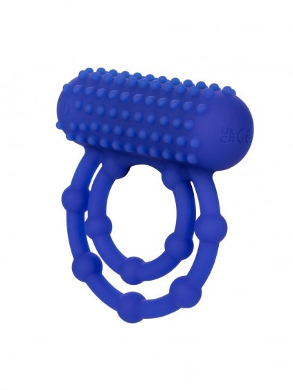 CalExotics Couples Enhancers 10 Bead Maximus Ring - Blue