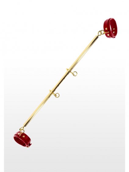 Taboom Bondage in Luxury Spreader Bar with Ankle Cuffs - Red