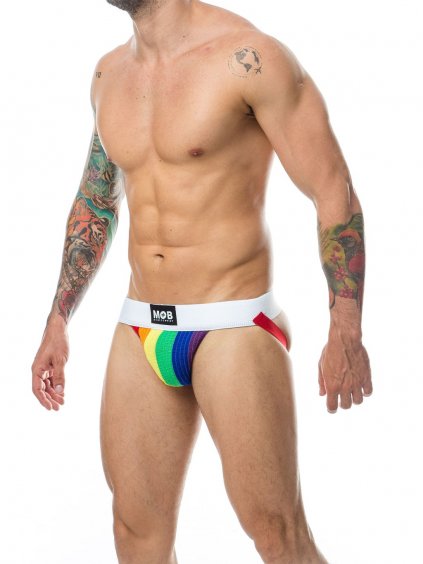 MOB Eroticwear MOB Pride Classic Jock - Wielokolorowy - M