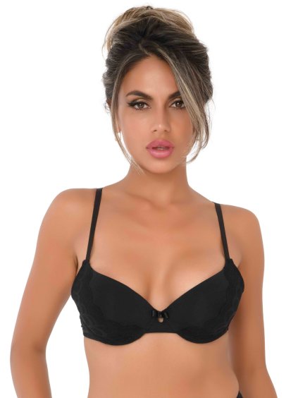 Daring Intimates Day & Night Push Up biustonosz z zapięciem na plecach - Czarny - 80C