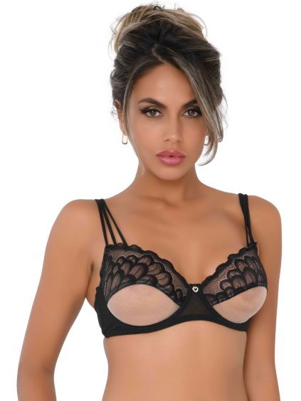 Daring Intimates Day & Night Unlined BH mit falschem Unterbrustband - Schwarz - 85C