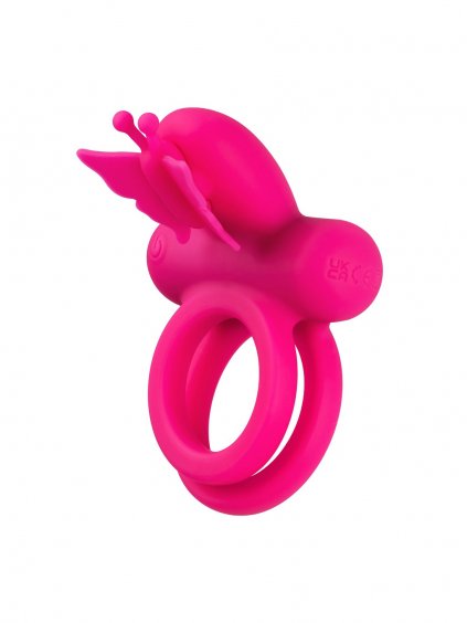 CalExotics Couples Enhancers Butterfly Dual Ring - Pink