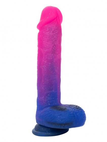 CalExotics Naughty Bits Ombré Hombre XL Vibrating Dildo - Pink